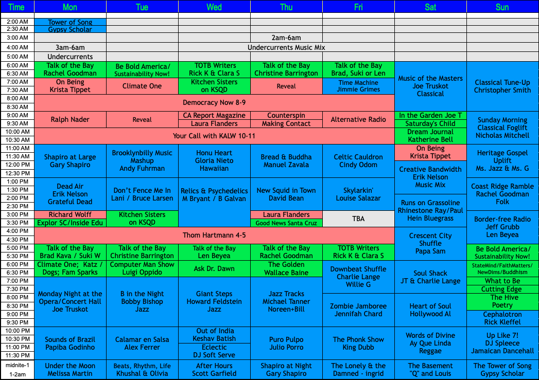 Schedule | ksqd.org