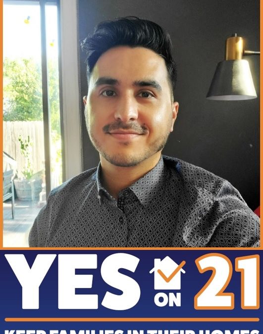 Rene Moya talks about money in politics, housing, and the CA proposition 21 campaign