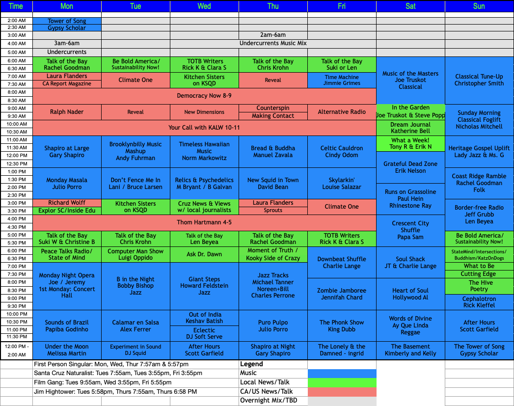 Schedule | ksqd.org