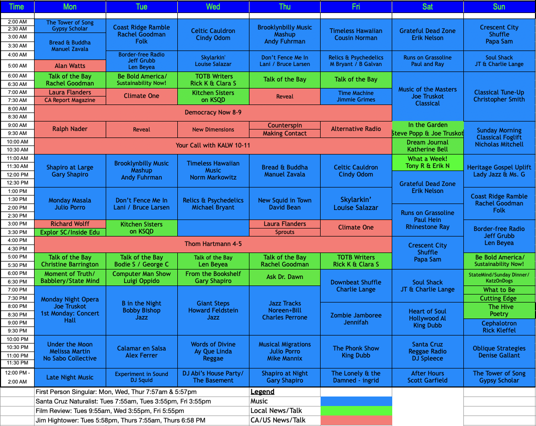 image of KSQD schedule - see below for link to reader-compatible PDF