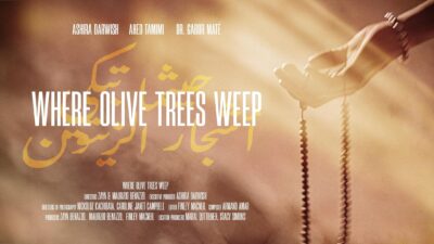 Palestinian Ashira Ali Darwish from the film “Where Olive Trees Weep"