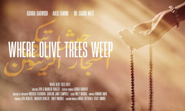 Palestinian Ashira Ali Darwish from the film “Where Olive Trees Weep”