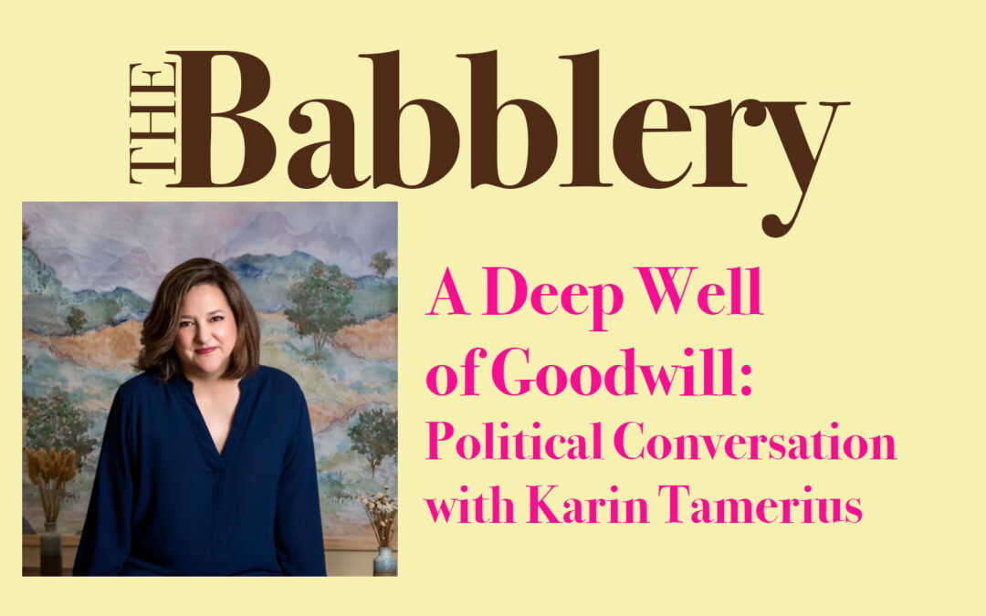 A Deep Well of Goodwill: Political Conversation with Karin Tamerius