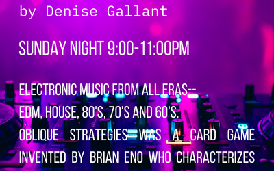 Oblique Strategies: Sundays 9-11pm