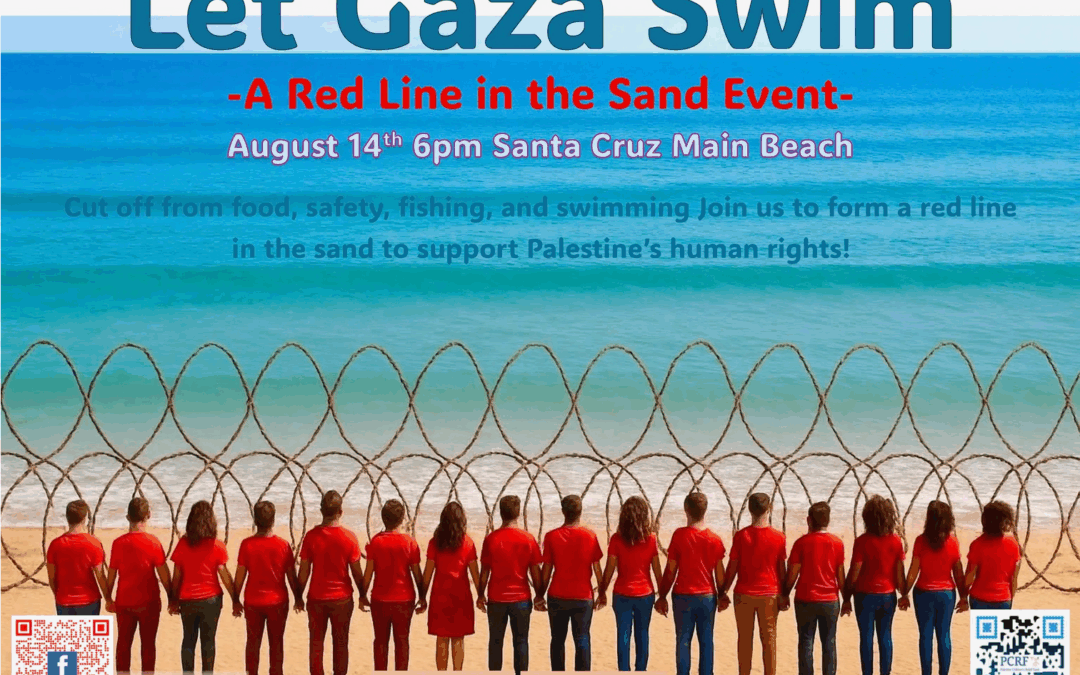 Santa Cruzans Protest No Fishing/Swimming Law in Gaza