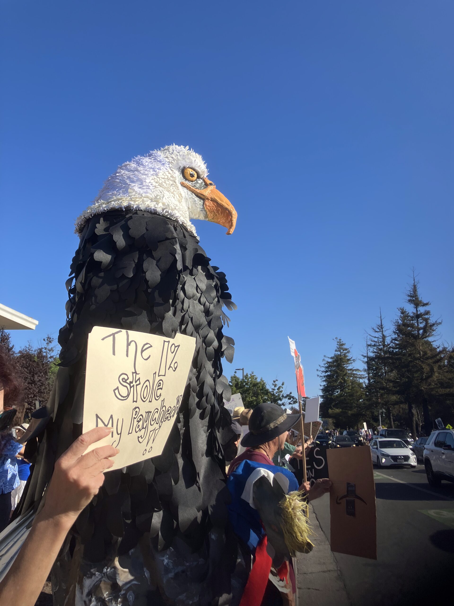 Labor Day Protest in Santa Cruz