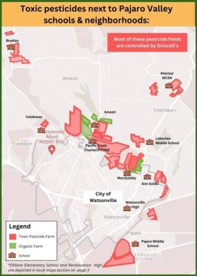 Pesticide use near schools and Santa Cruz County's high rate of childhood cancer